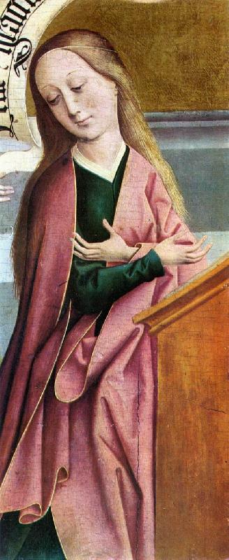 FRUEAUF, Rueland the Elder The Annunciation (detail) dg oil painting image